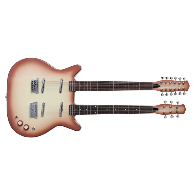GUITARRA ELE CTRICA DANELECTRO DOBLE 6/12 DBN 612 COB - 2