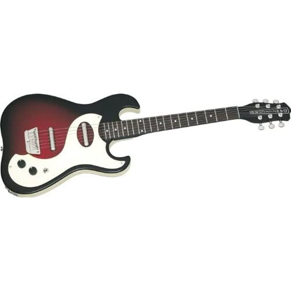 GUITARRA ELE CTRICA DANELECTRO RED SPARKLE BURST 63DANO - 4