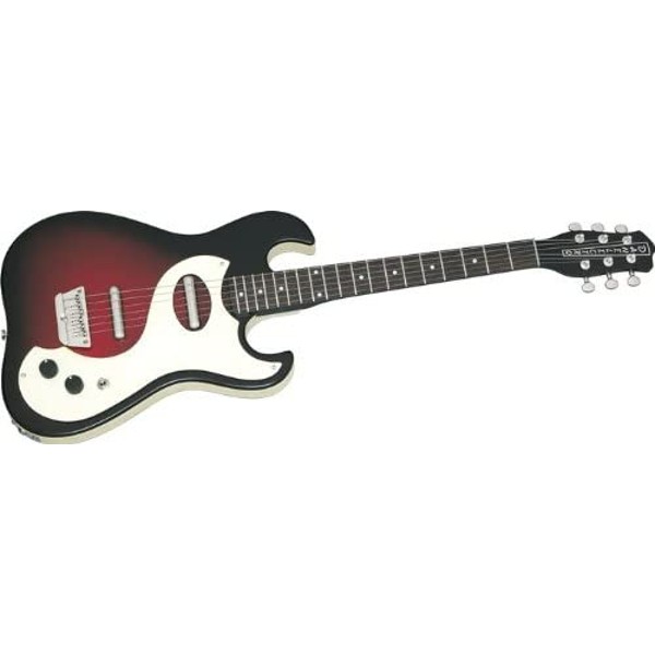 GUITARRA ELE CTRICA DANELECTRO RED SPARKLE BURST 63DANO - 4