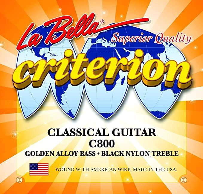 SET LA BELLA CUERDA GUITARRA CLÁSICA CRITERION C800 - 1