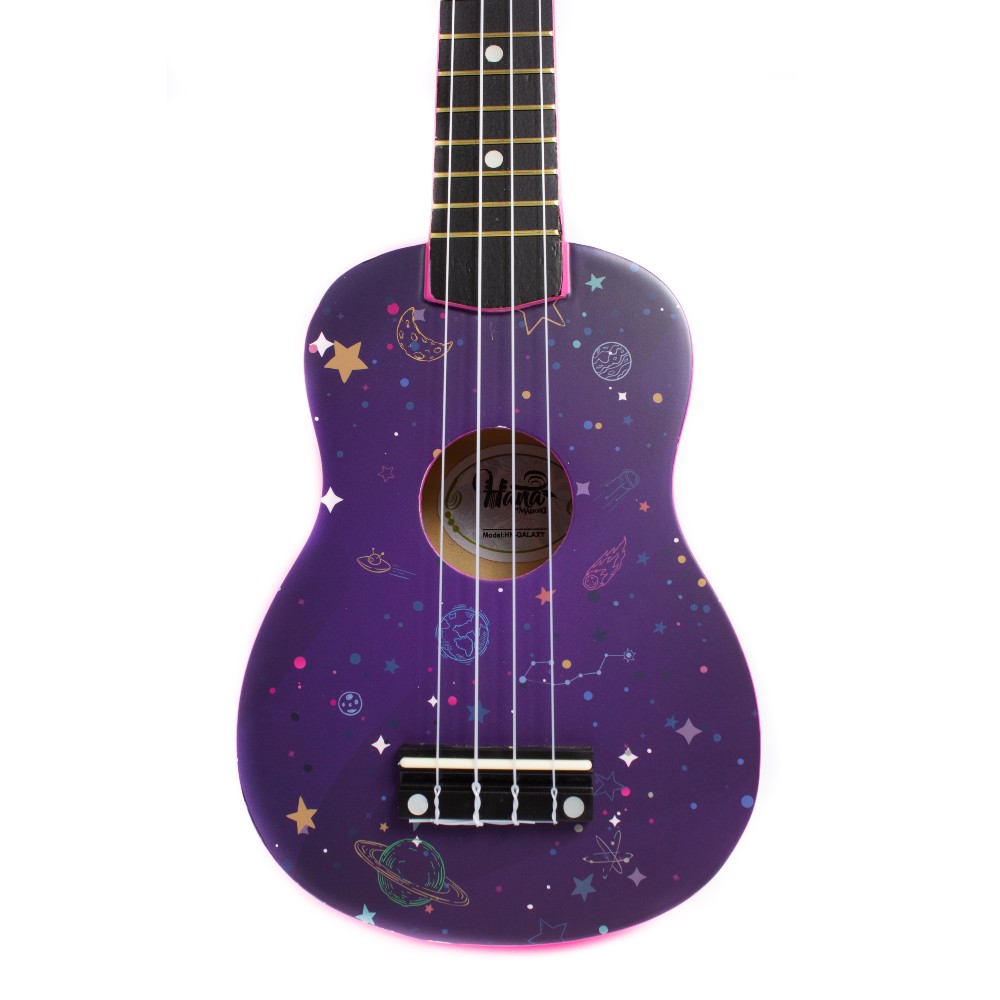 UKELELE SOPRA HANA GALAXY CON CUERDAS AQUILA+FUNDA HN-GALAXY - 2
