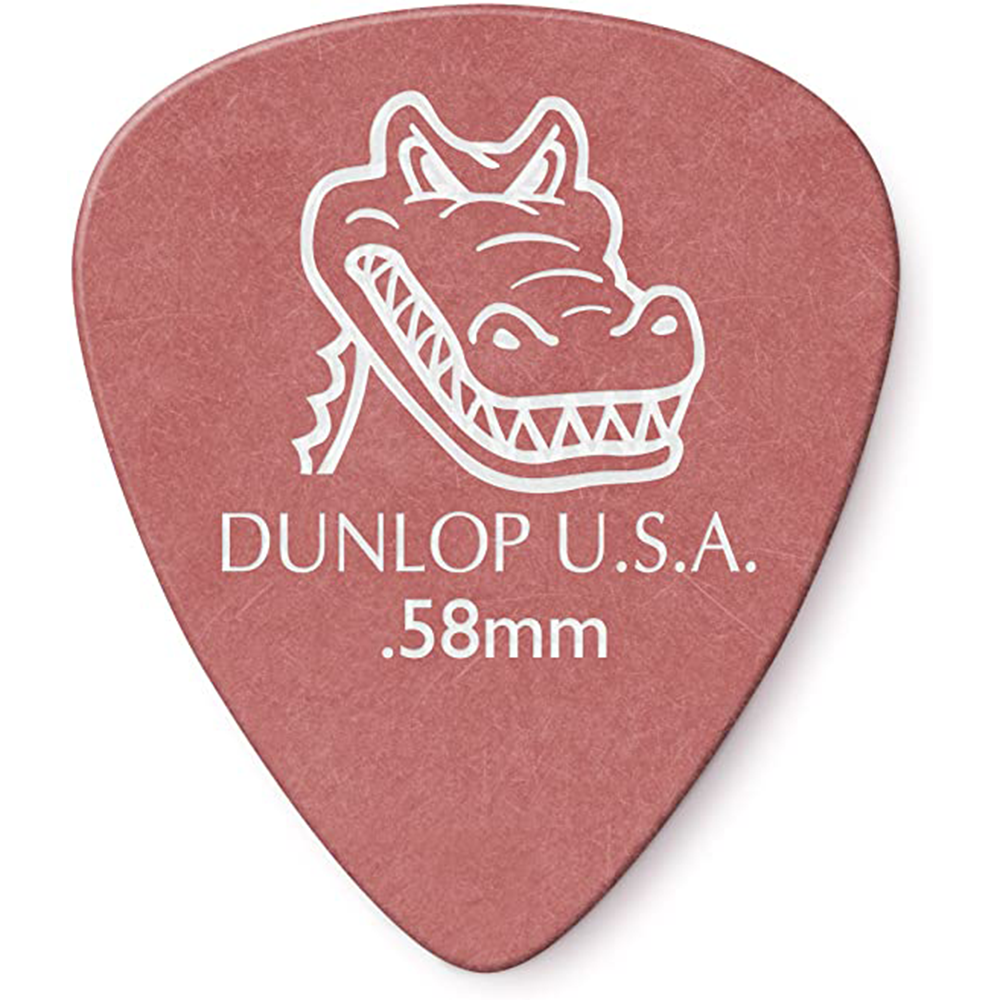 SET DUNLOP UÑETAS GATOR GRIP ROJAS 0.58MM DUNL417P.58 - 1