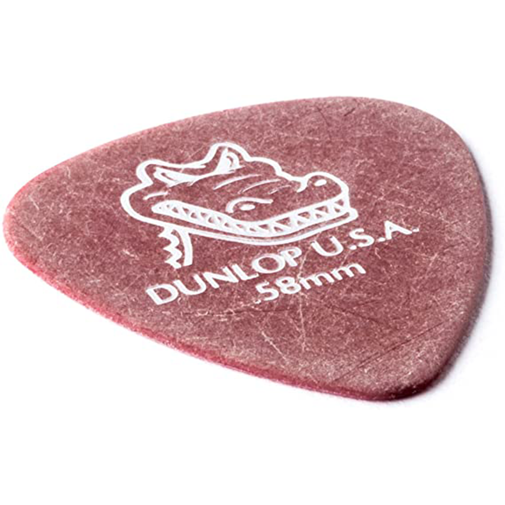 SET DUNLOP UÑETAS GATOR GRIP ROJAS 0.58MM DUNL417P.58 - 3