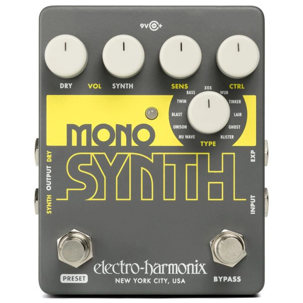 PEDAL ELECTRO HARMONIX SINTETIZADOR DE GUITARRA MONO SYNTH - 1