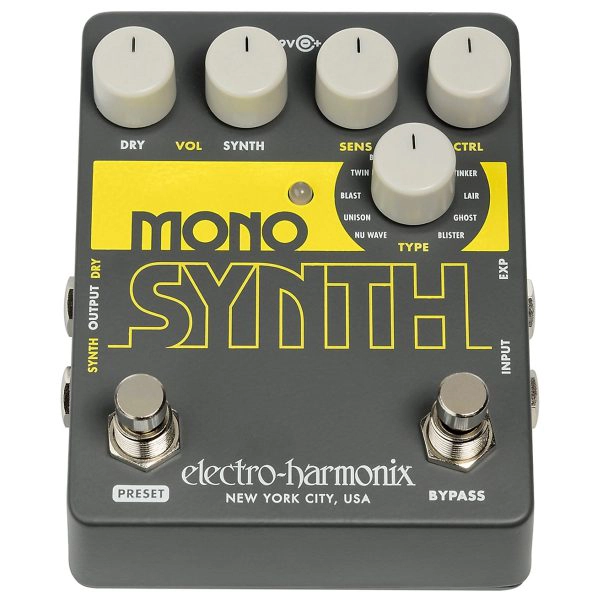 PEDAL ELECTRO HARMONIX SINTETIZADOR DE GUITARRA MONO SYNTH - 2