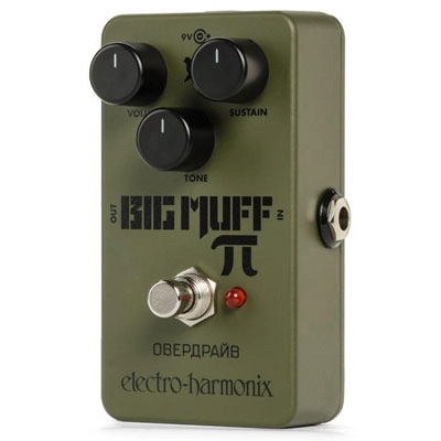 PEDAL ELECTRO HARMONIX DIST&FUZZ GREEN RUSSIAN BIG MUFF PI VERDE PETROLEO - 2