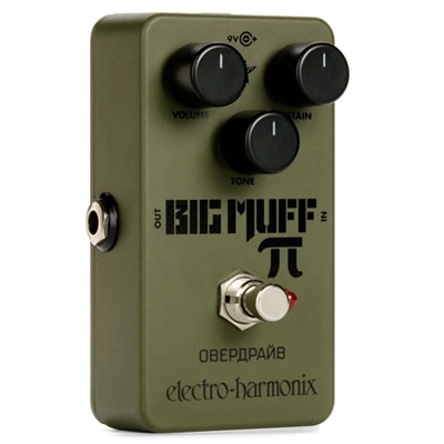 PEDAL ELECTRO HARMONIX DIST&FUZZ GREEN RUSSIAN BIG MUFF PI VERDE PETROLEO - 3