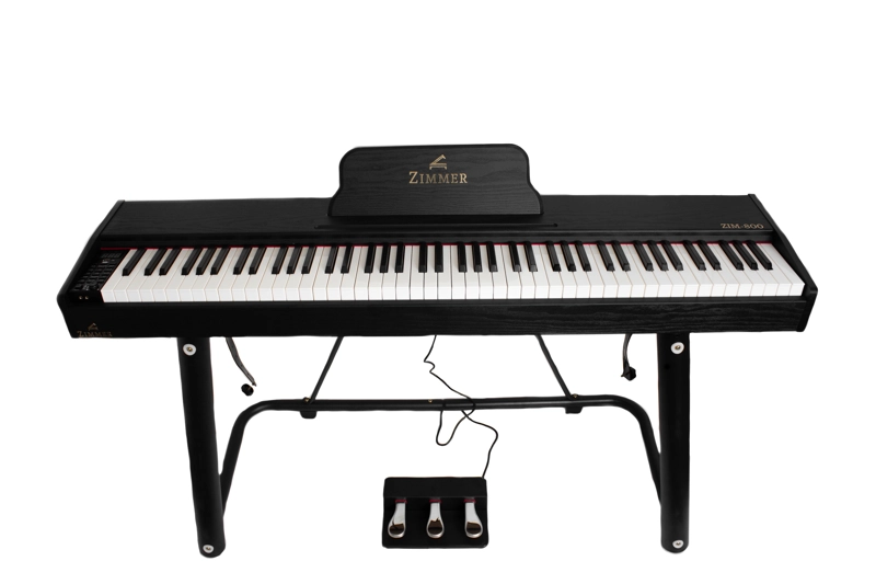 PIANO DIGITAL PORTABLE ZIMMER NEGRO ZIM-800-BK - 2