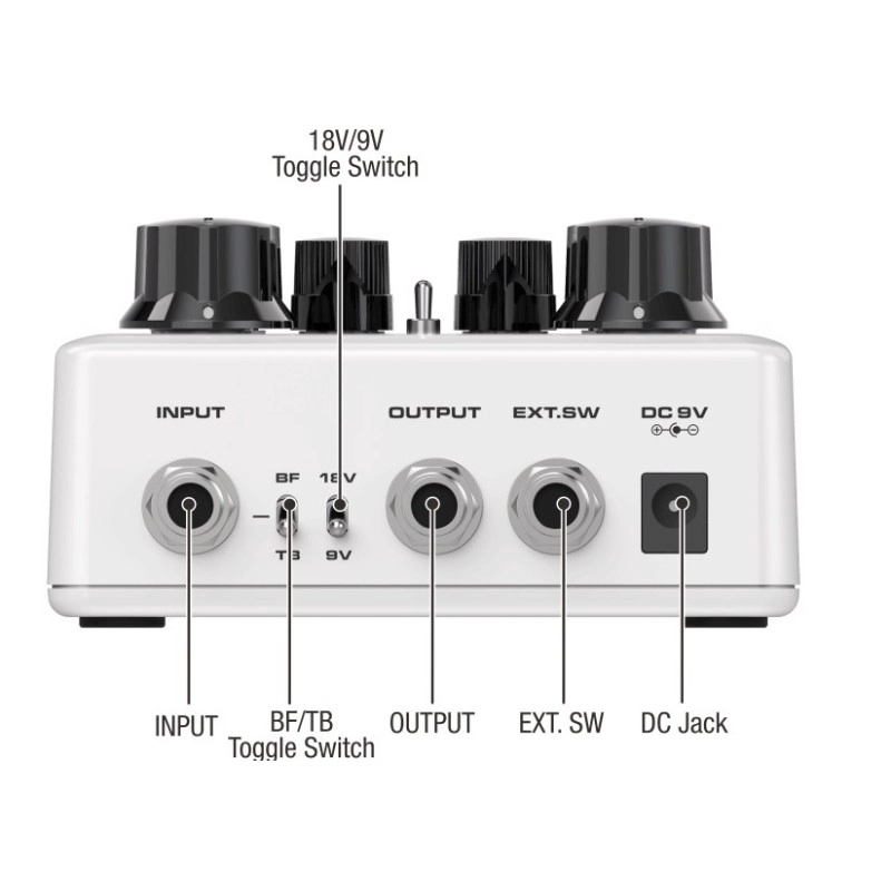PEDAL DE EFECTO NUX OVERDRIVE DUAL ACE OF TONE NDO-5 - 3
