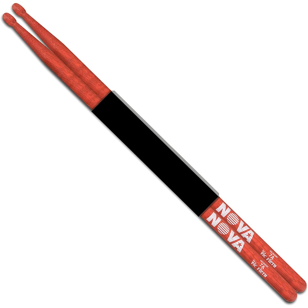 BAQUETA VIC FIRTH 7A NOVA PUNTA DE MADERA ROJOS - 1
