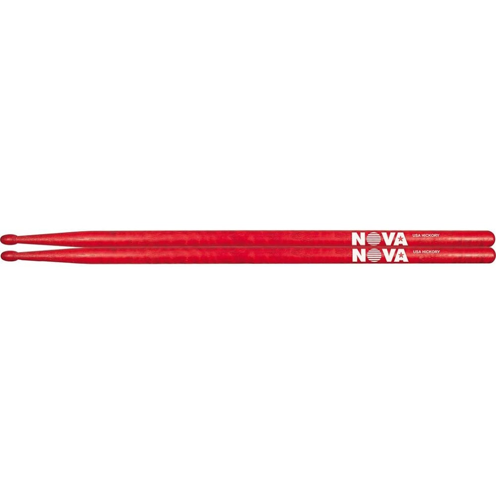 BAQUETA VIC FIRTH 7A NOVA PUNTA DE MADERA ROJOS - 2