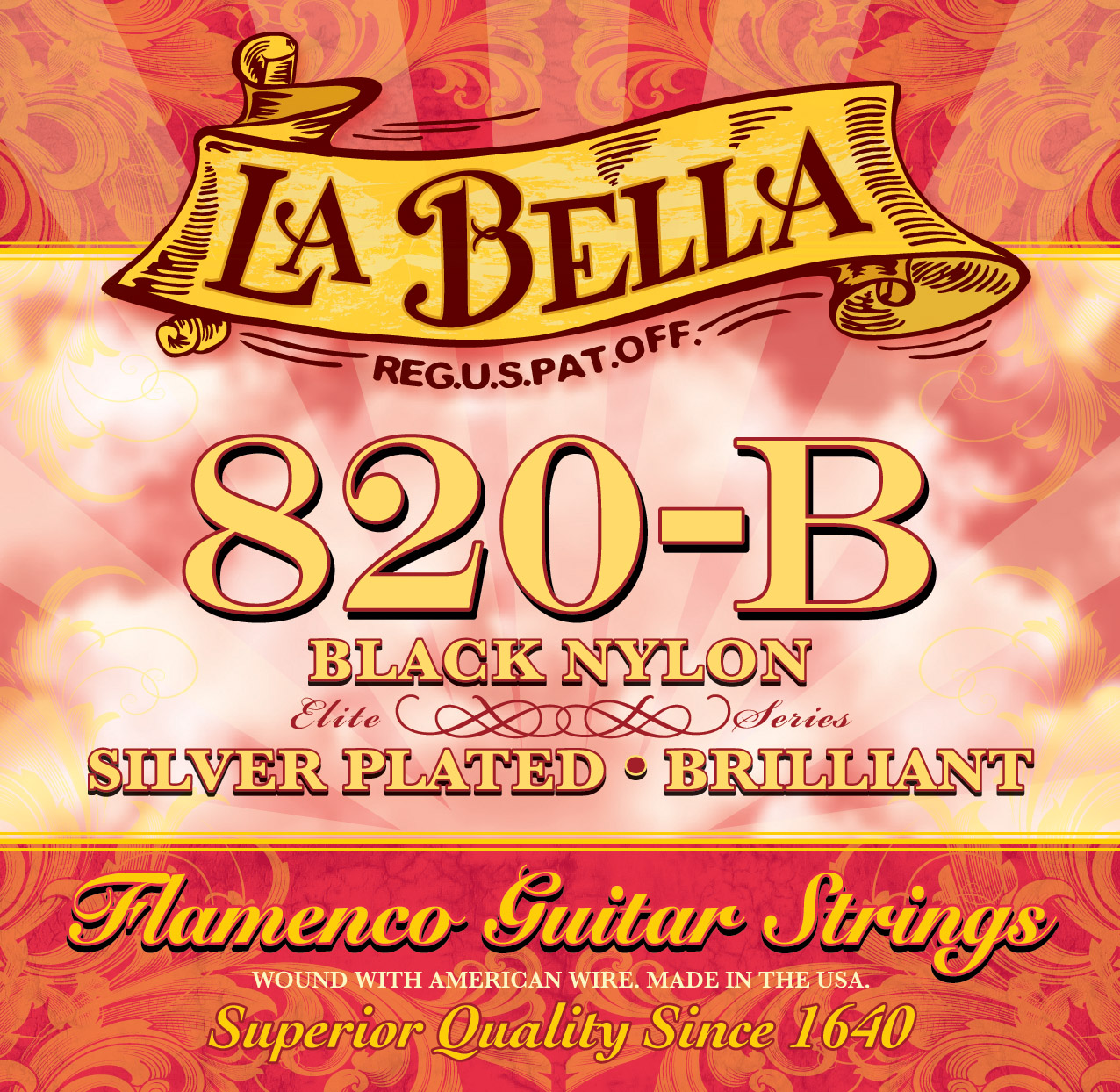 SET LA BELLA GUITARRA FLAMENCA 16-40 820-B