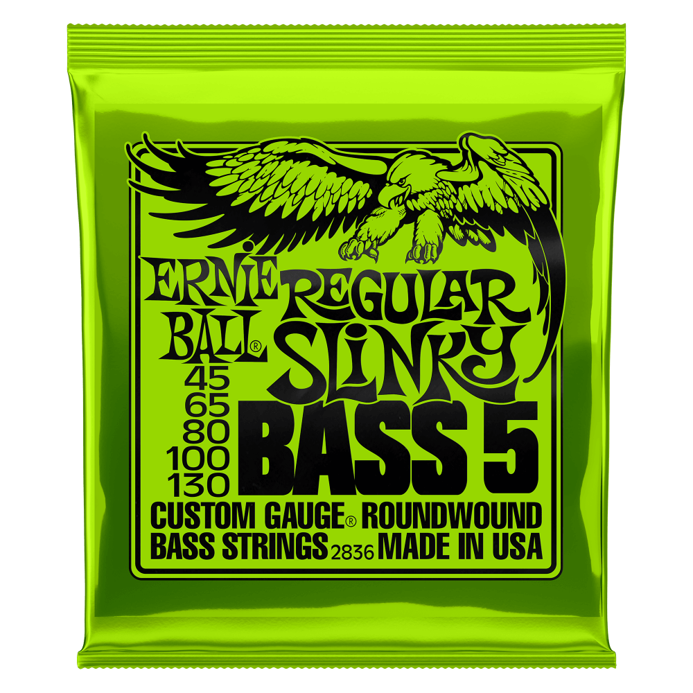 SET DE 5 CUERDAS PARA BAJO ERNIE  BALL REGULAR SLINKY NICKEL 45 - 130 - 1