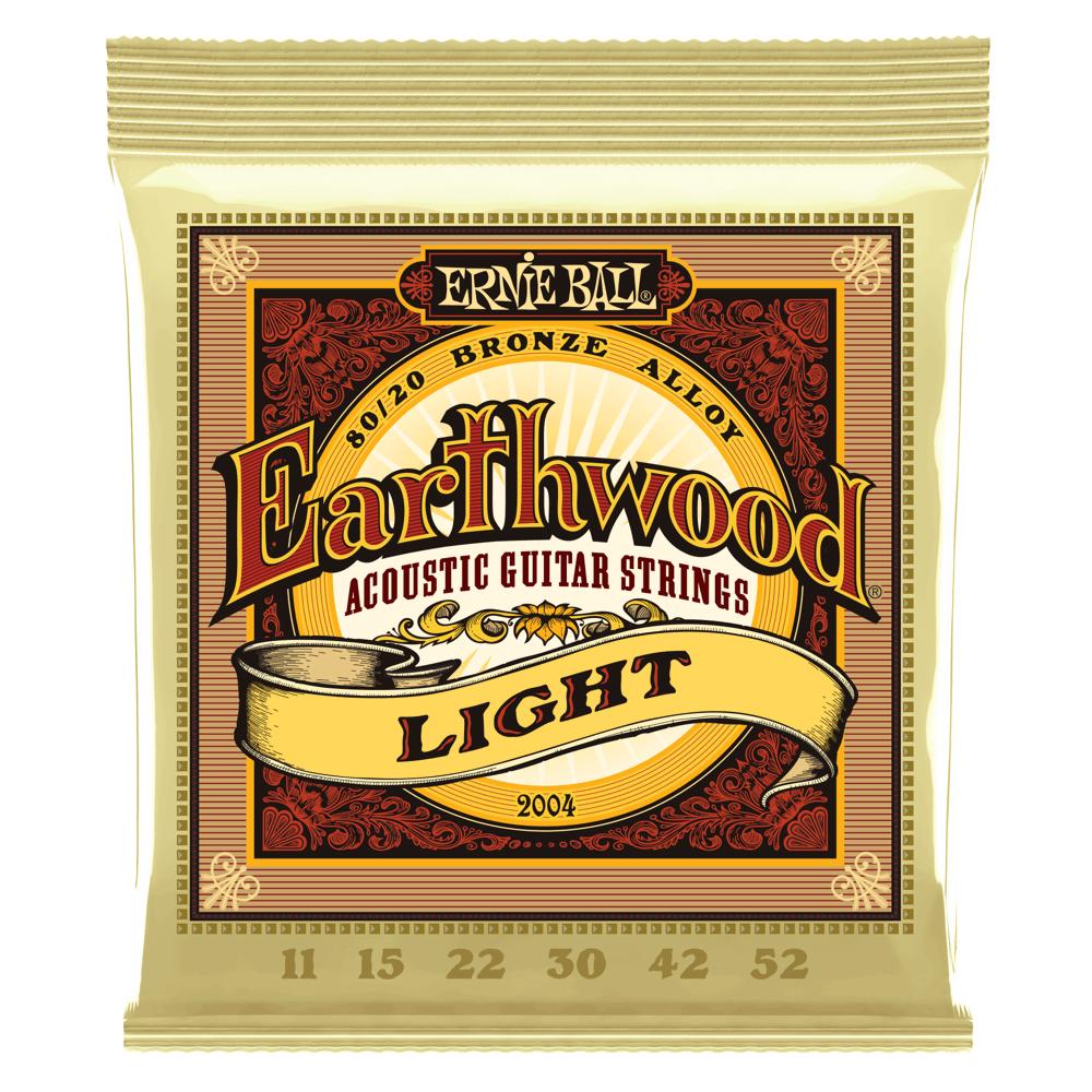 SET DE CUERDAS ERNIE BALL PARA GUITARRA ACUSTICA EARTHWOOD BRONCE 11–52 - 1