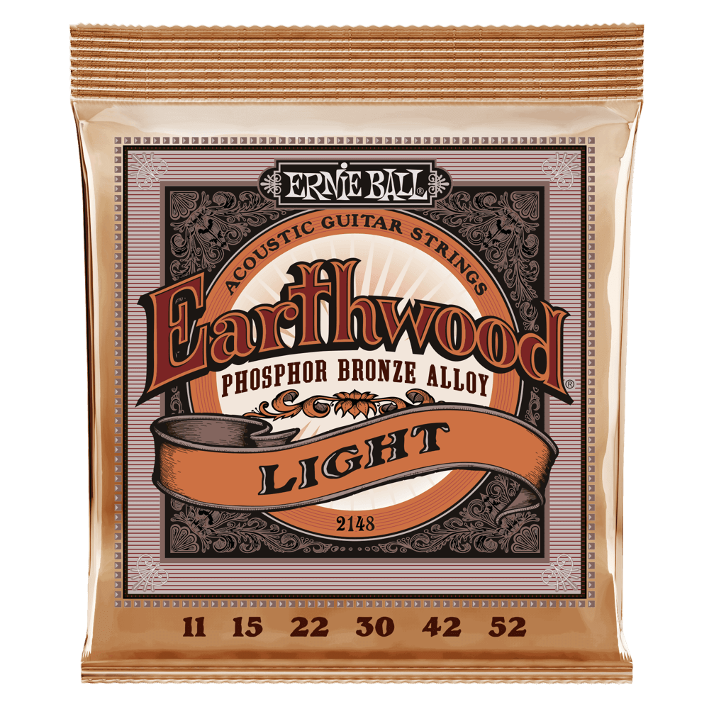 SET DE CUERDAS ERNIE BALL PARA GUITARRA ACUSTICA EARTHWOOD BRONCE 11 – 52 - 1