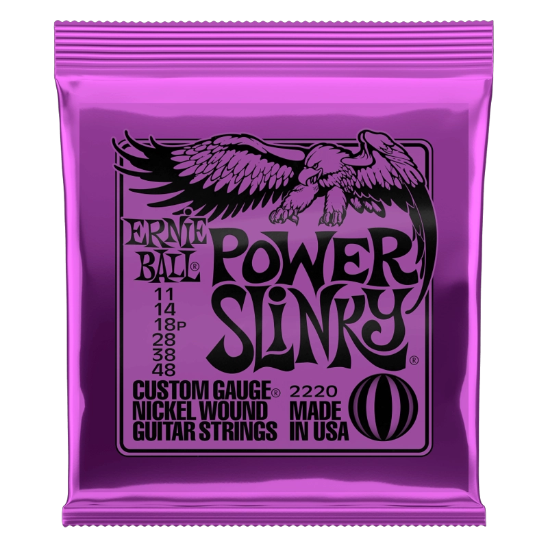 SET DE CUERDAS ERNIE BALL POWER SLINKY 11 – 48 - 1