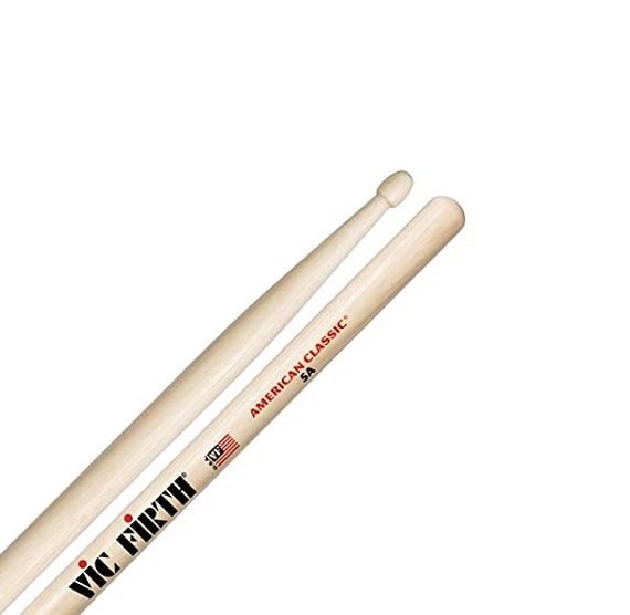 BAQUETAS VIC FIRTH 5A AMERICAN CLASSIC PUNTA DE MADERA - 2