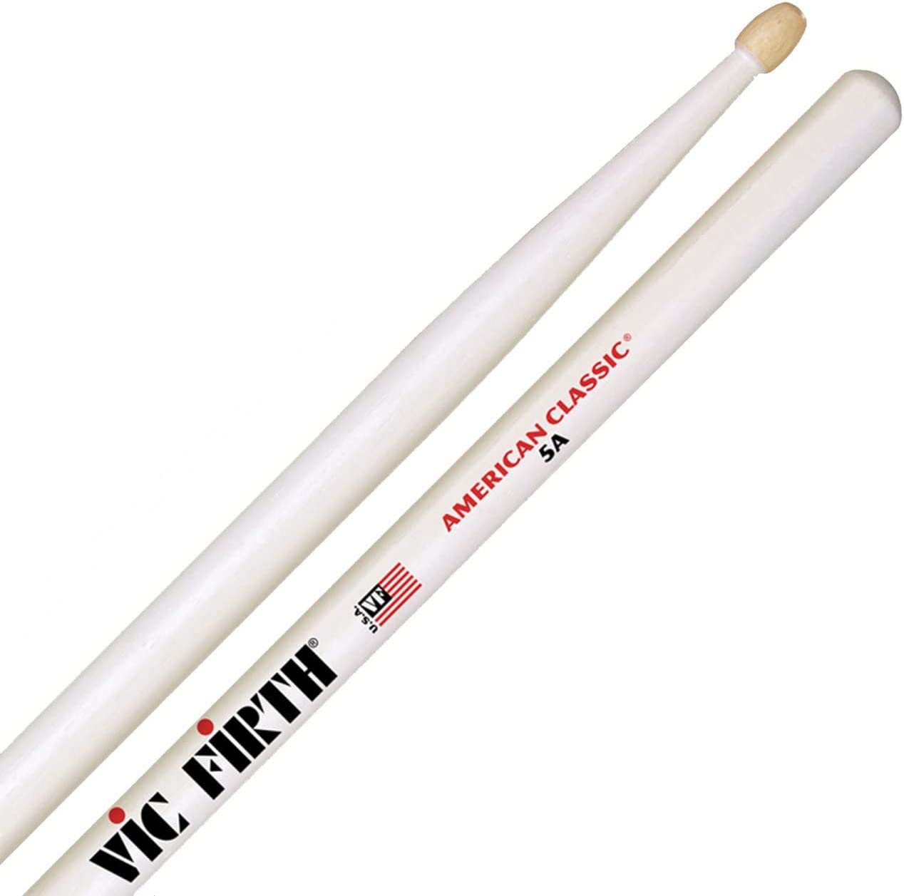 BAQUETA VIC FIRTH 5A AMERICAN CLASSIC BLANCO PUNTA MADERA - 2