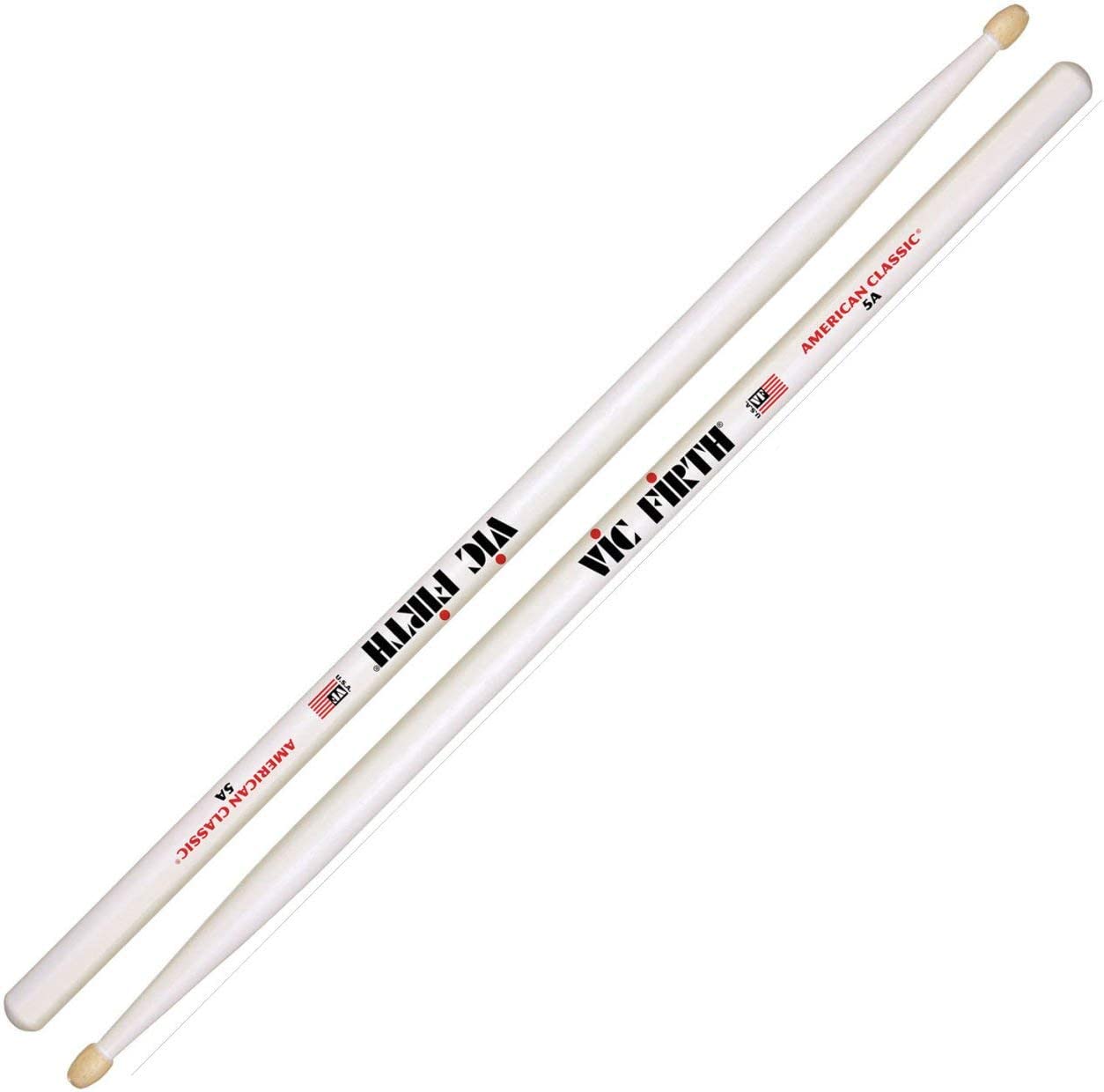 BAQUETA VIC FIRTH 5A AMERICAN CLASSIC BLANCO PUNTA MADERA - 3
