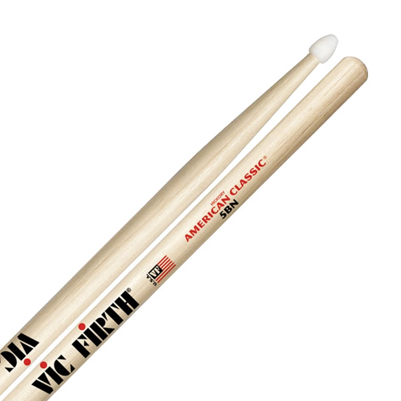 BAQUETAS VIC FIRTH 5B AMERICAN CLASSIC PUNTA DE NYLON - 1
