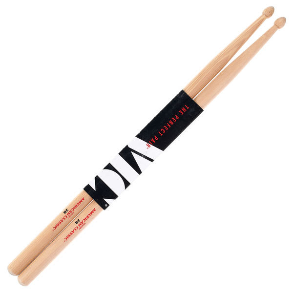 BAQUETAS VIC FIRTH 2B AMERICAN CLASSIC PUNTA DE MADERA - 1