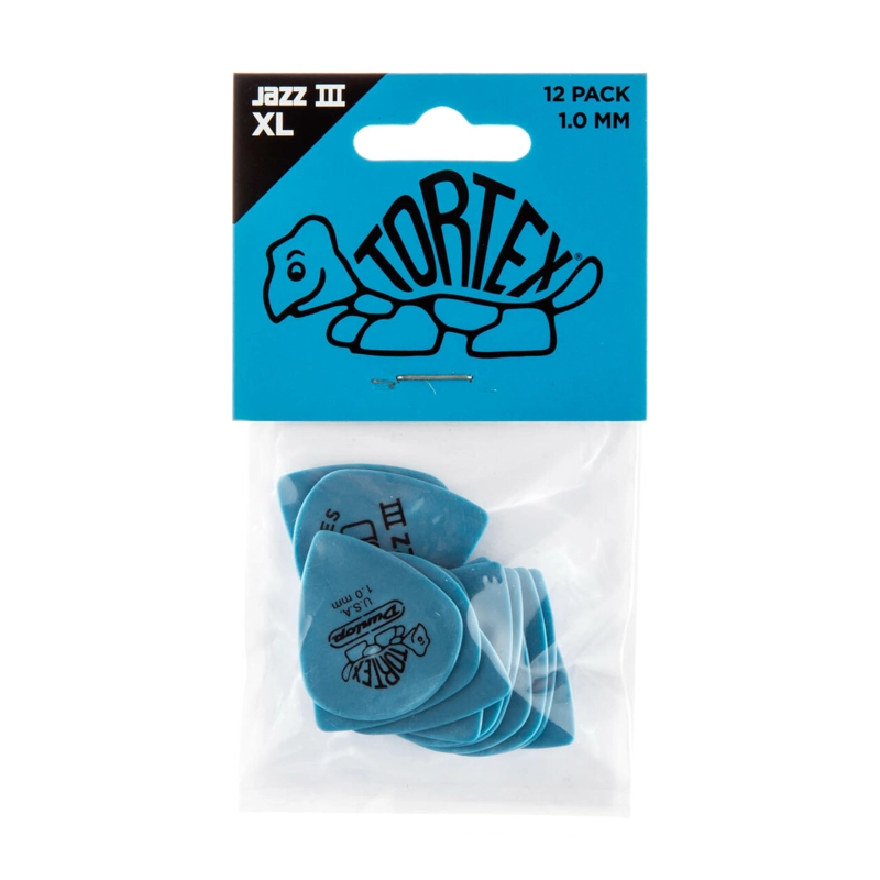 UÑETAS DUNLOP 498 TORTEX JAZZ III PICK 1.0 PACK 12 - 3