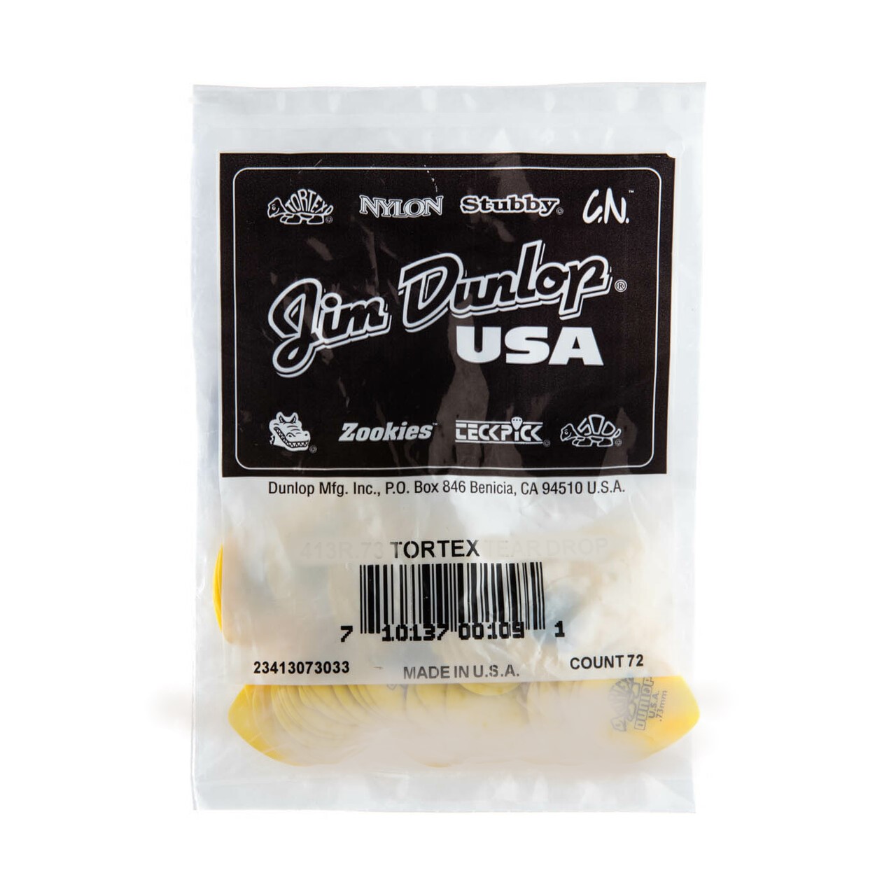 UÑETAS DUNLOP TORTEX ESTÁNDAR 0.73 BOLSA 72 UN 418R - 3