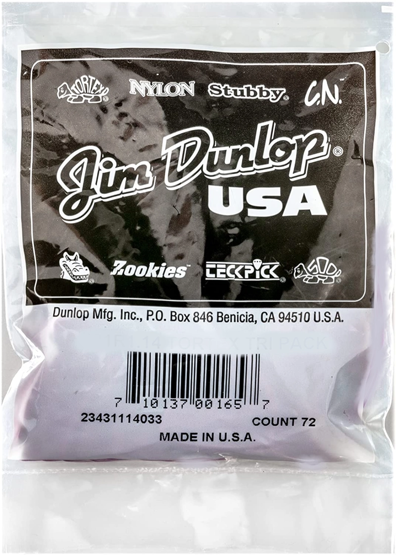 UÑETAS DUNLOP TORTEX TRIANGLE 431R 0.73 BOLSA 72UN - 3
