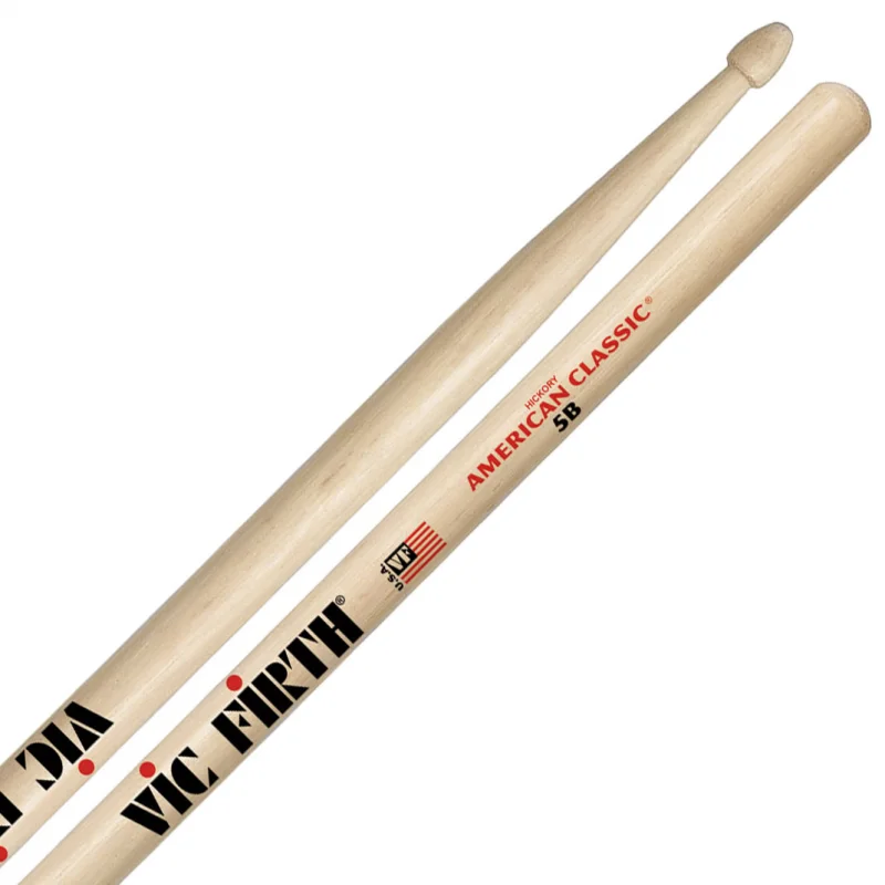 BAQUETAS VIC FIRTH 5B AMERICAN CLASSIC PUNTA DE MADERA - 3