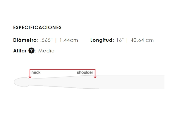 BAQUETAS VIC FIRTH 5A AMERICAN CLASSIC PUNTA DE NYLON - 4