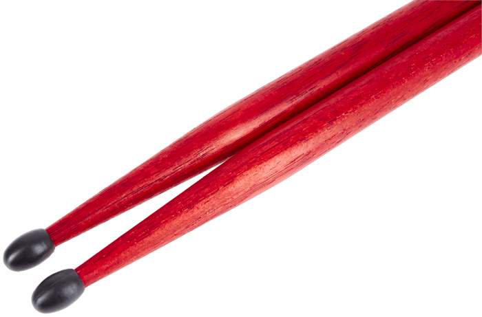 BAQUETA VIC FIRTH 5A NOVA RED PUNTA NYLON - 3