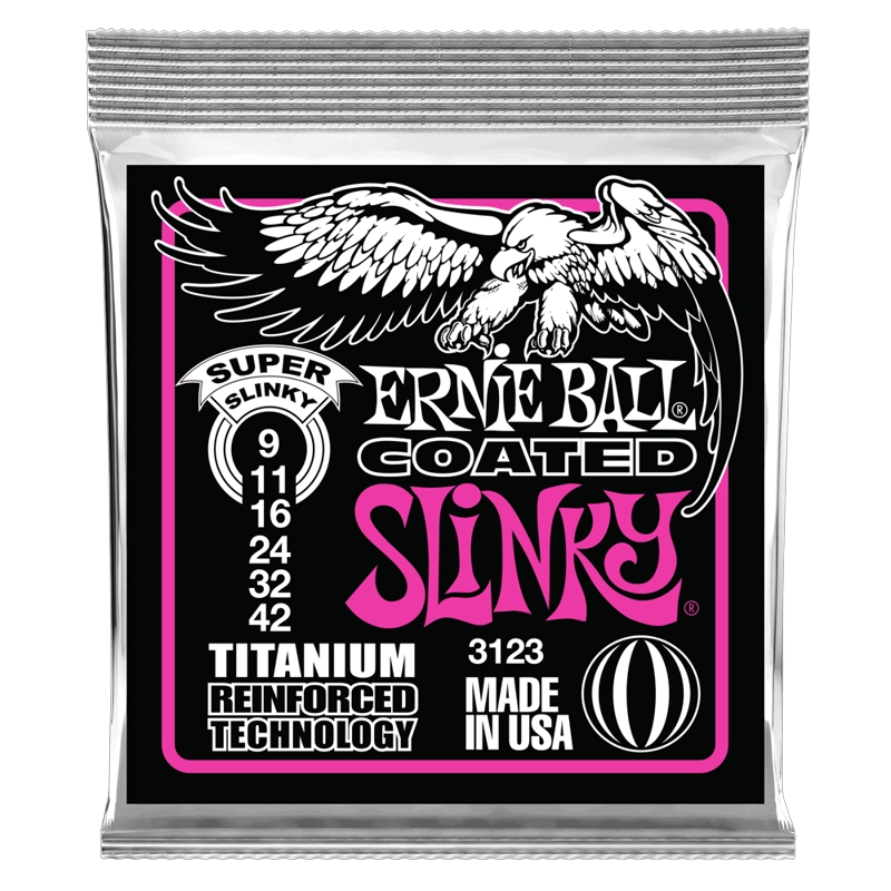 SET DE CUERDAS ERNIE BALL SLINKY TITANIUM 9 - 42 - 1