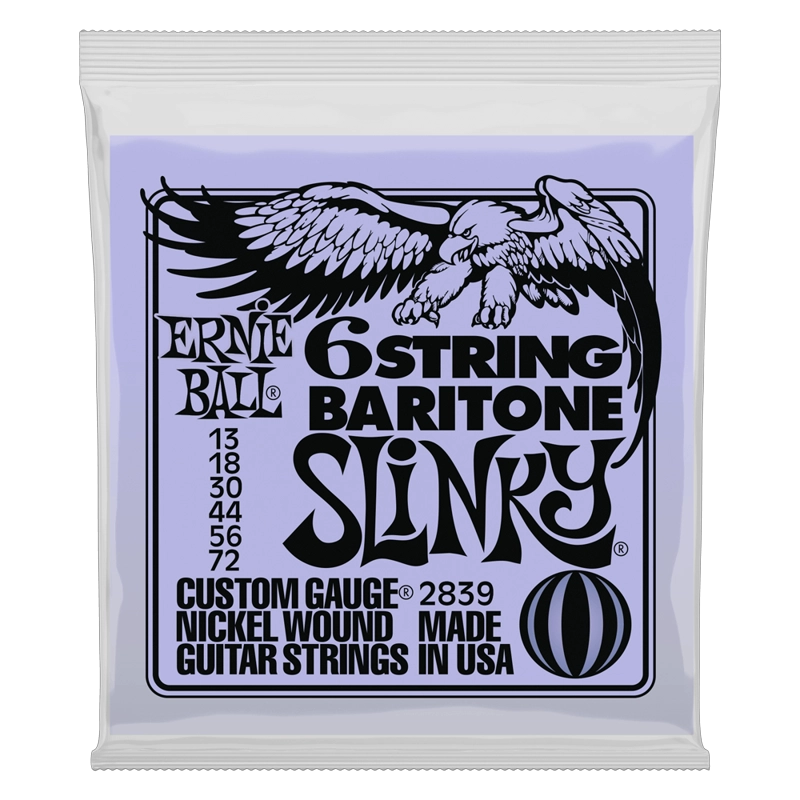 SET DE CUERDAS ERNIE BALL GUITARRA BARITONO 5/8 SLINKY 13-72 - 1