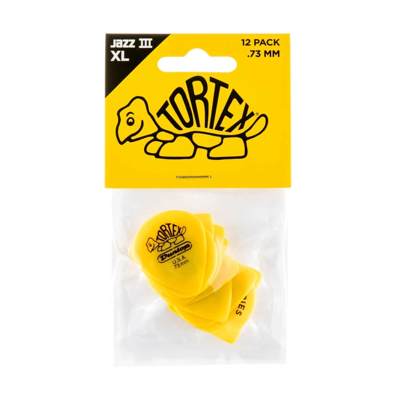UÑETAS DUNLOP 498 TORTEX JAZZ III DE 0.73MM PACK 12UN - 3