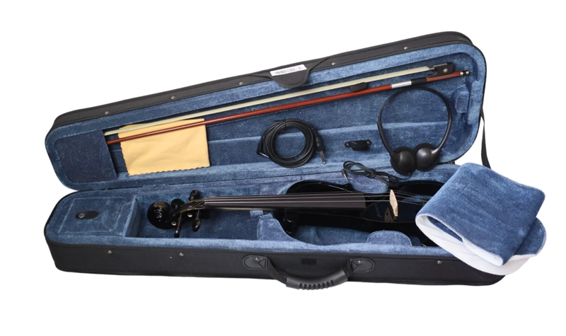 VIOLÍN LIVORNO ELÉCTRICO 4/4 NEGRO LIV-E-41BK - 5