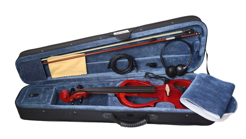 VIOLÍN LIVORNO ELÉCTRICO 4/4 ROJO LIV-E-40RD - 5