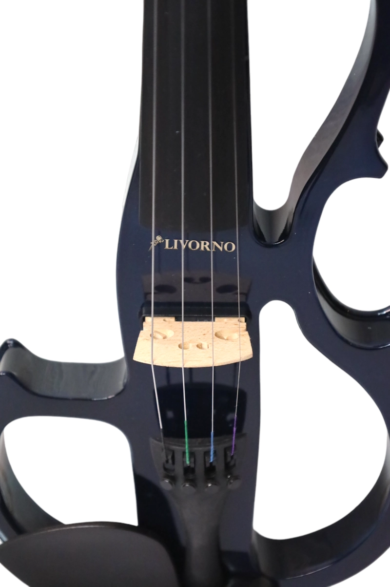 VIOLÍN LIVORNO ELÉCTRICO 4/4 AZUL LIV-E-41BL - 3