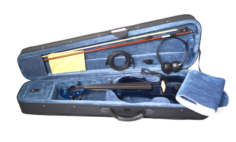 VIOLÍN LIVORNO ELÉCTRICO 4/4 AZUL LIV-E-41BL - 5