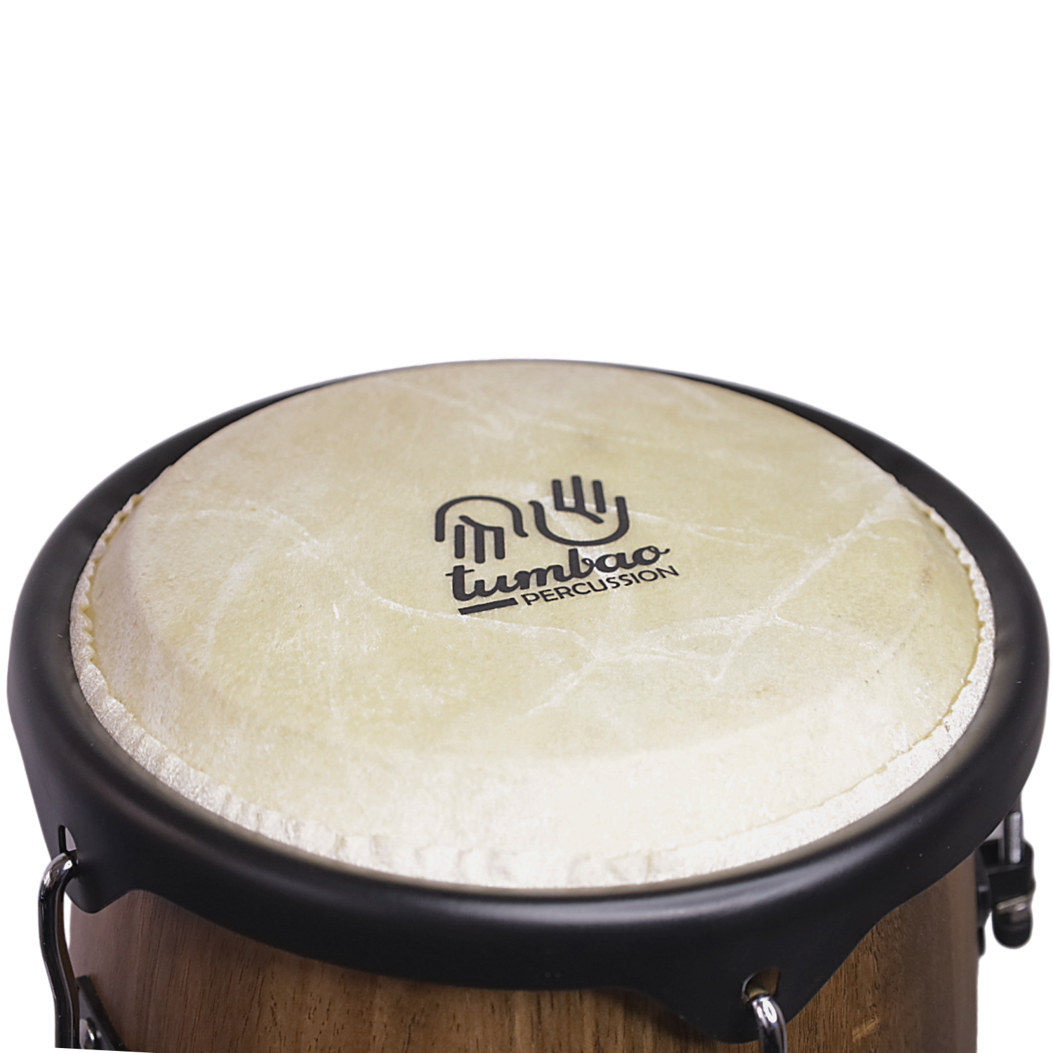 SET TUMBAO CONGA 10X11XH28'' CAFÉ MADERA + STAND - 3