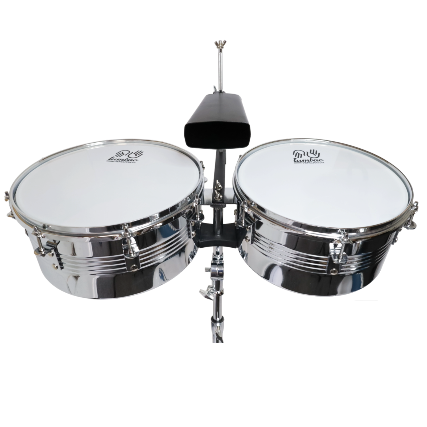 TIMBALES 13X14XH6.5'' PLATEADA TUMBAO - 2