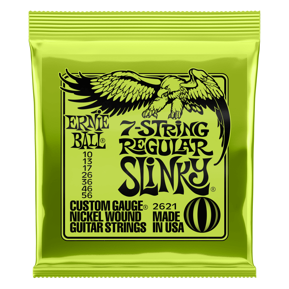 CUERDAS GUITARRA ELÉCTRICA ERNIE BALL DE 7 REGULAR SLINKY 10-56 2621 - 1