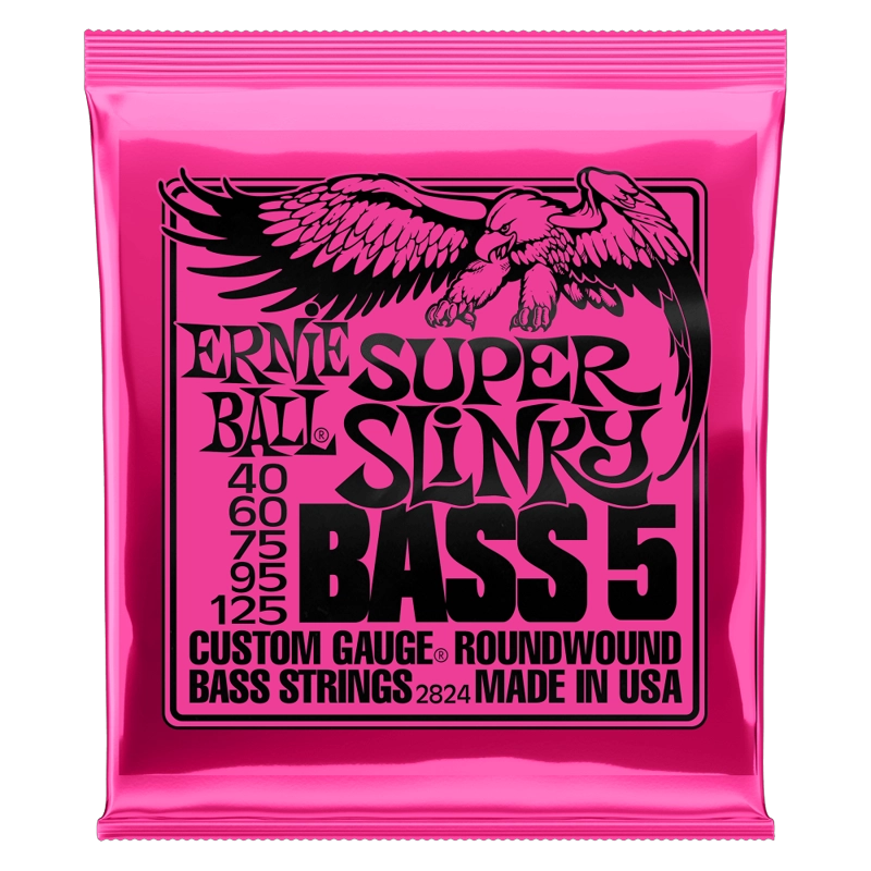 CUERDAS BAJO ELE CTRICO DE 5 SUPER SLINKY 40-125 ERNIE BALL 2824 - 1