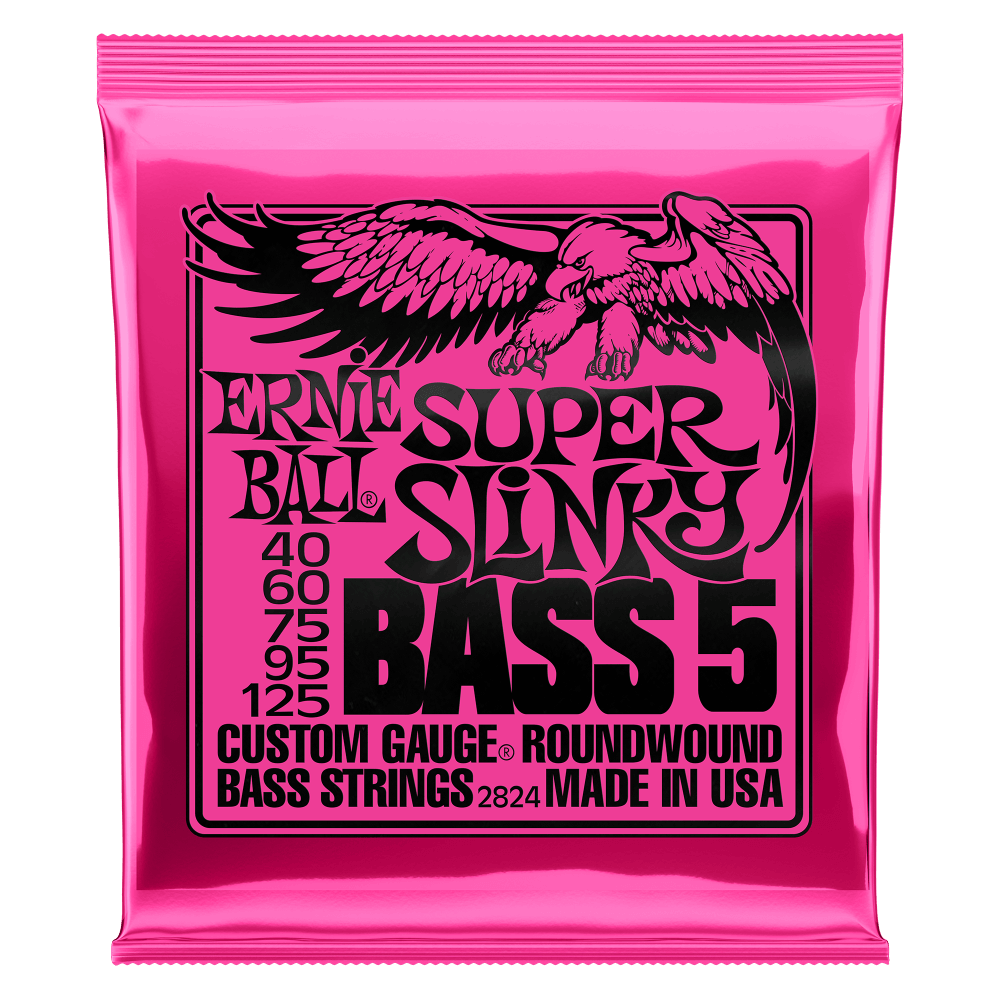 CUERDAS BAJO ELE CTRICO DE 5 SUPER SLINKY 40-125 ERNIE BALL 2824 - 1
