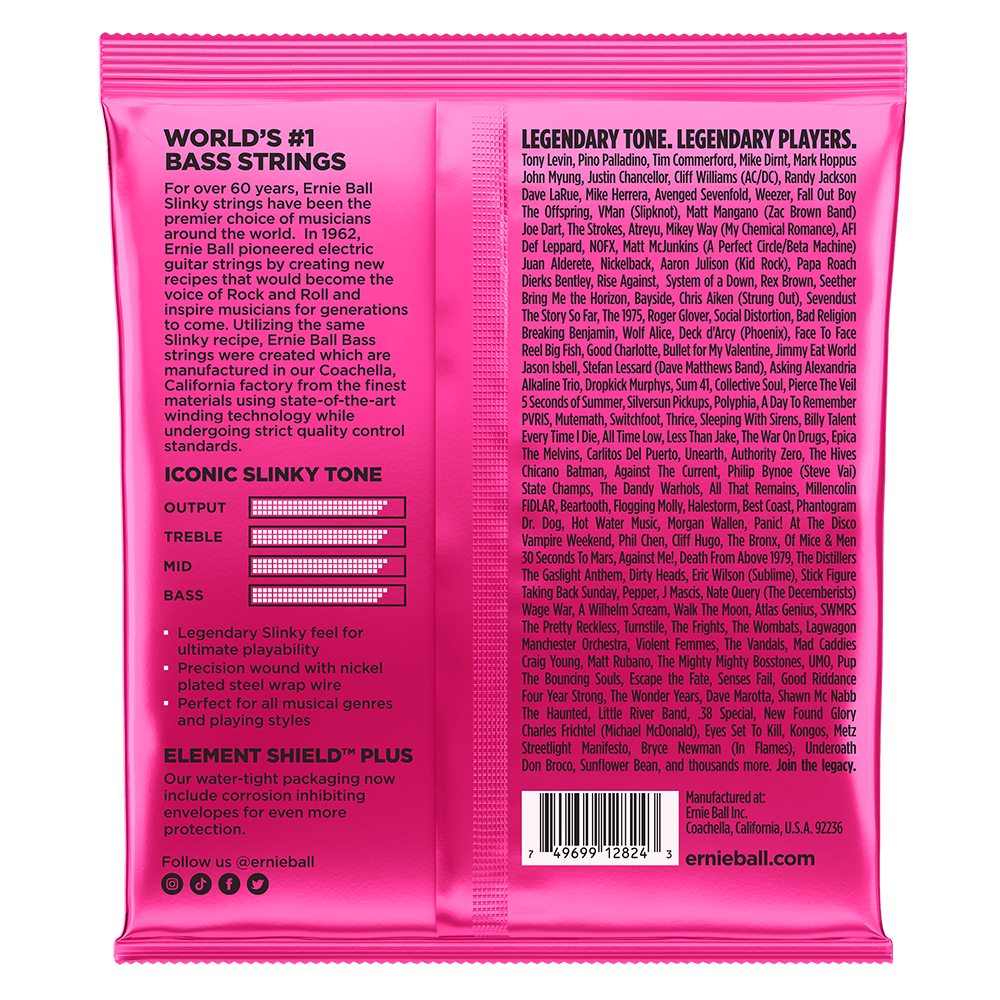 CUERDAS BAJO ELE CTRICO DE 5 SUPER SLINKY 40-125 ERNIE BALL 2824 - 2