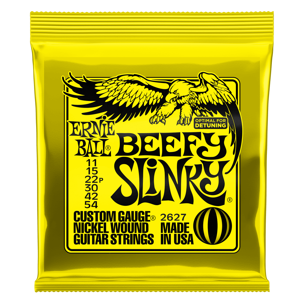 CUERDAS GUITARRA ELE CTRICA BEEFY SLINKY ERNIE BALL 11-54 2627 - 1