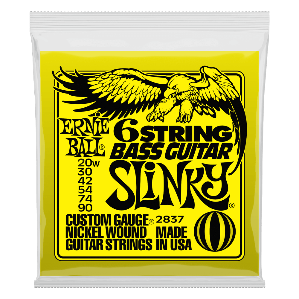 CUERDAS BAJO ELE CTRICO DE 6 SLINKY 20W-90 ERNIE BALL 2837 - 1
