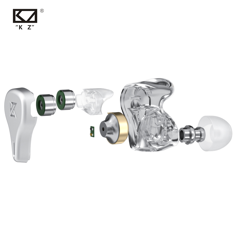 AUDÍFONOS KZ DQ6 PLATEADO - 3