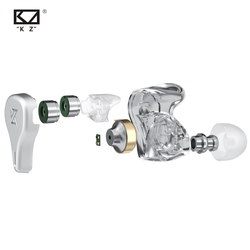 AUDÍFONOS KZ DQ6 PLATEADO - 6