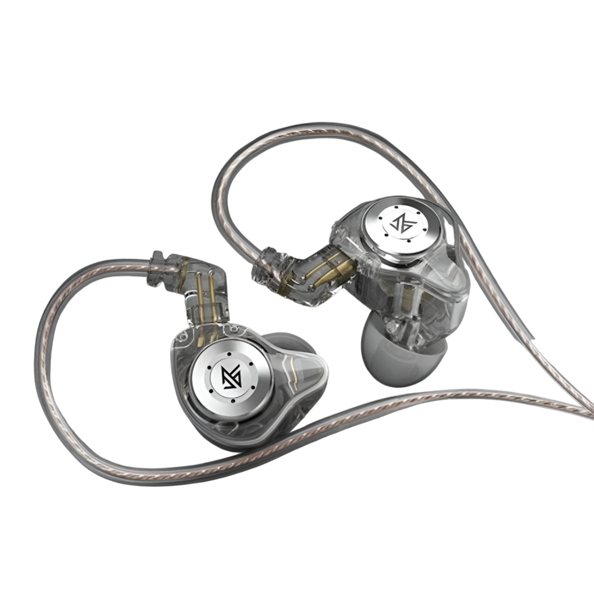 AUDÍFONOS KZ EDX PRO-MIC TRANSPARENTE - 1