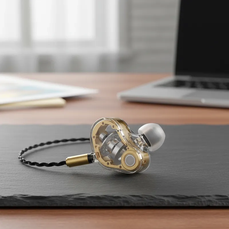 AUDÍFONOS KZ EDX PRO-MIC TRANSPARENTE - 4